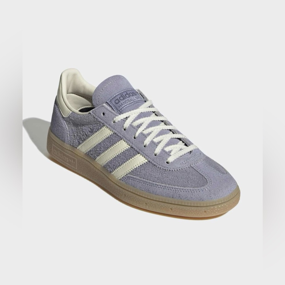 Adidas HANDBALL SPEZIAL Silver Violet / Cream White Shoes  Purple Women’s Size 9